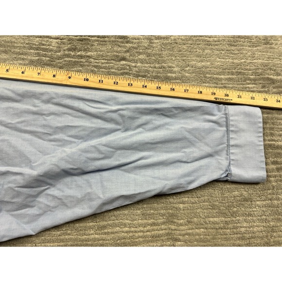 Croft & Barrow‎ Shirt Mens 20 34/35 Blue Button Up Easy Care Classic Fit Casual - Picture 7 of 14